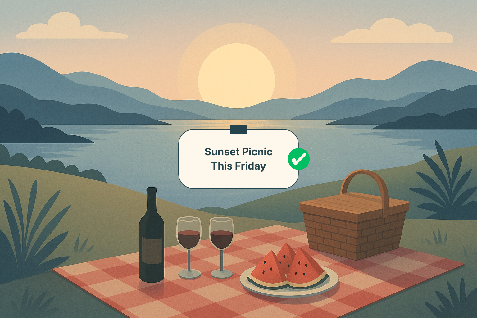 Otter planning screen showing date proposal and details